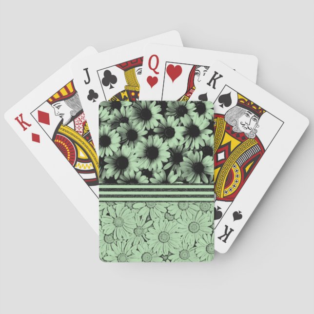 Kartenhalterung für Sonnenblumen Spielkarten (Rückseite)