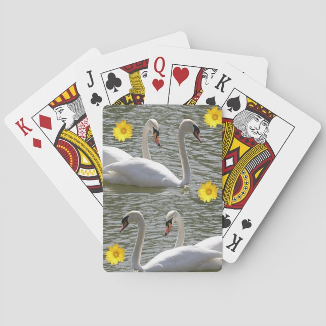 Kartenhalterung für Sonnenblumen Spielkarten (Rückseite)