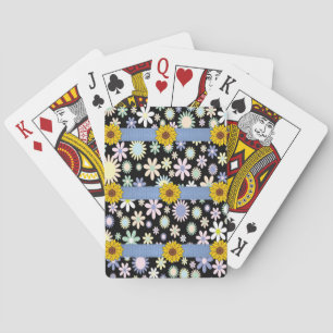 Kartenhalterung für Sonnenblumen Spielkarten