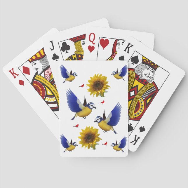 Kartenhalterung für Vögel Spielkarten (Rückseite)