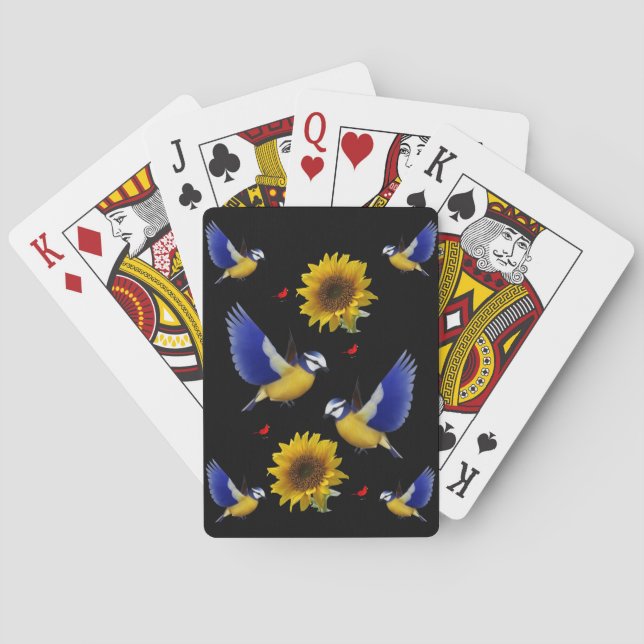 Kartenhalterung für Vögel Spielkarten (Rückseite)