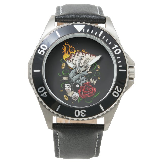Kartenhand Armbanduhr (Vorderseite)