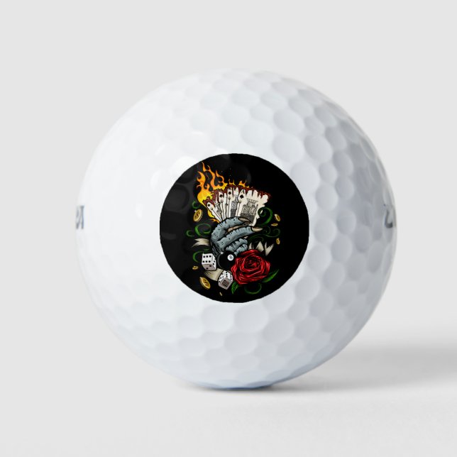Kartenhand Golfball (Vorderseite)