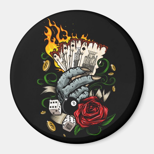 Kartenhand Magnet (Vorne)
