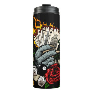 Kartenhand Thermosbecher