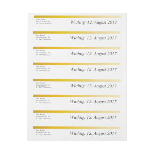 Kartenhaus Ungewöhnliche Geschäftsausstattung Rundum-Adressaufkleber