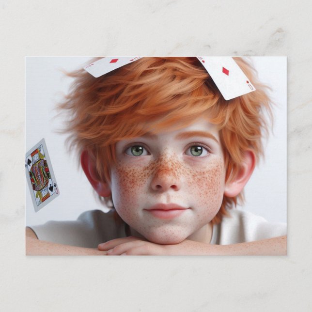 Kartenjunge Postkarte (Vorderseite)
