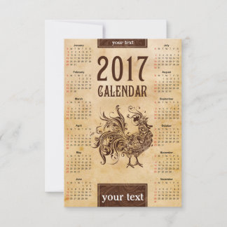 Kartenkalender 2017 Chinesisch