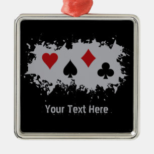 Kartenklemme Silbernes Ornament