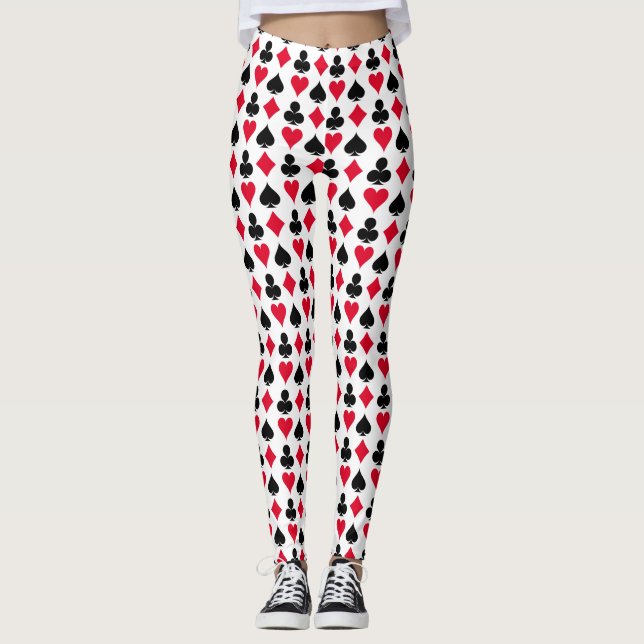 Kartenmuster anzeigen leggings (Vorderseite)