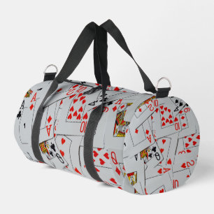 Kartenmuster eines verstreuten Kartenspiels, Duffle Bag