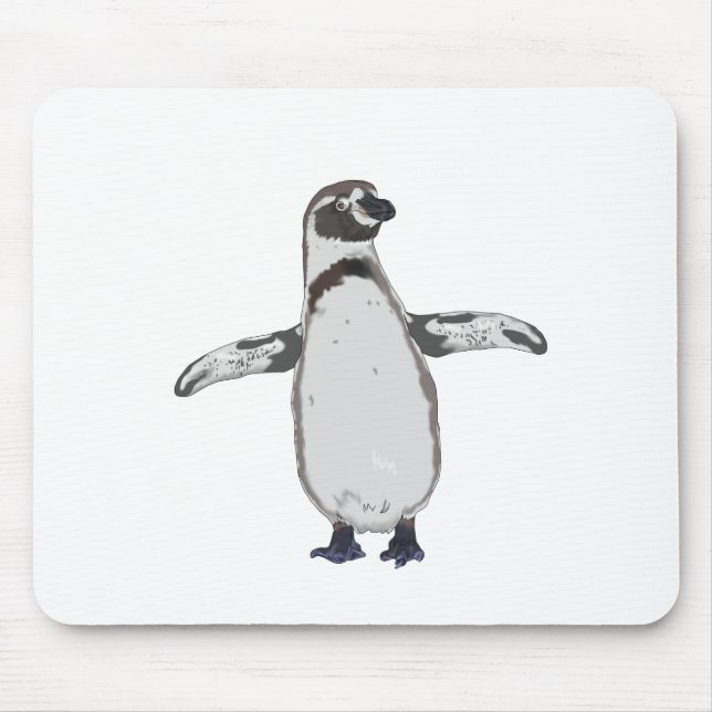 Kartenpinguin Mousepad (Vorne)