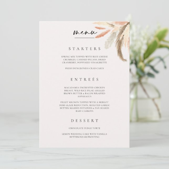 Kartenplatzierung Hochzeitsessen Catering C100 Dankeskarte (Stehend Vorderseite)