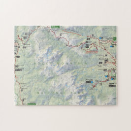 Kartenpuzzlespiel des felsiger Berg (Colorado)