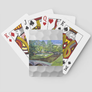 Kartensatz mit golfland Malerei Spielkarten
