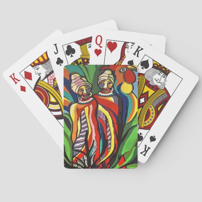 Kartenspiel Afrikanische Frauen Spielkarten (Rückseite)