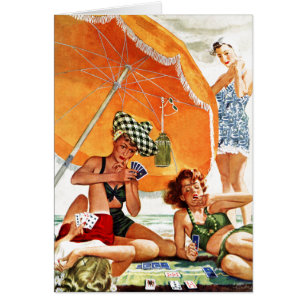 Kartenspiel am Strand durch Alex Ross