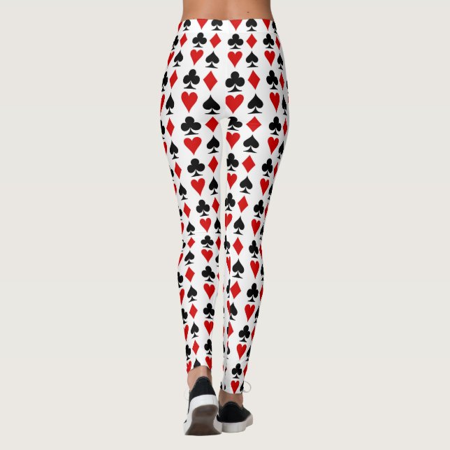Kartenspiel-Anzüge Leggings (Rückseite)