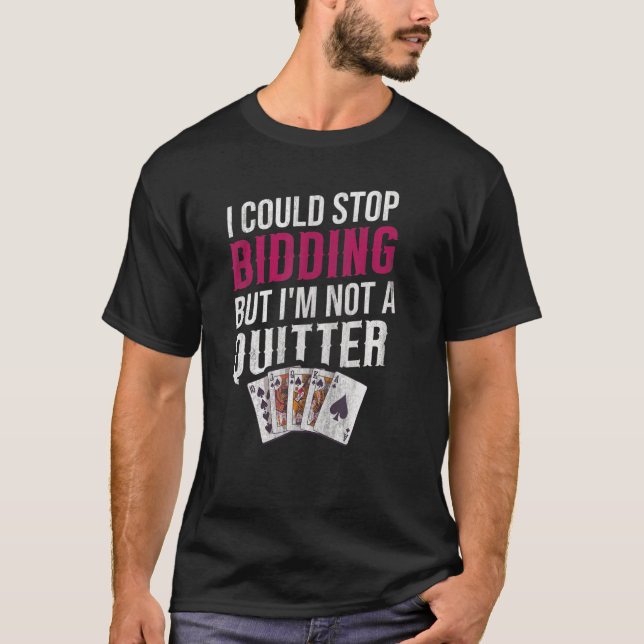 Kartenspiel-Brücke für einen Bridge-Player T-Shirt (Vorderseite)