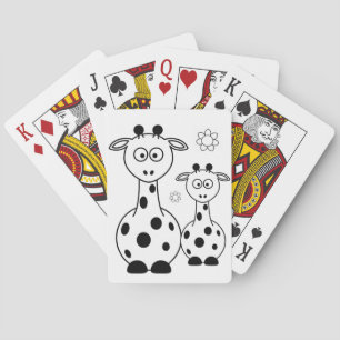 Kartenspiel-Deck-Farbenspiel Giraffe Spielkarten