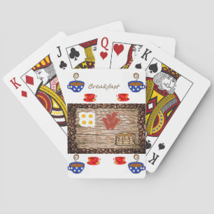 Kartenspiel für das Frühstück Spielkarten