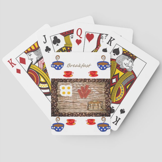 Kartenspiel für das Frühstück Spielkarten (Rückseite)