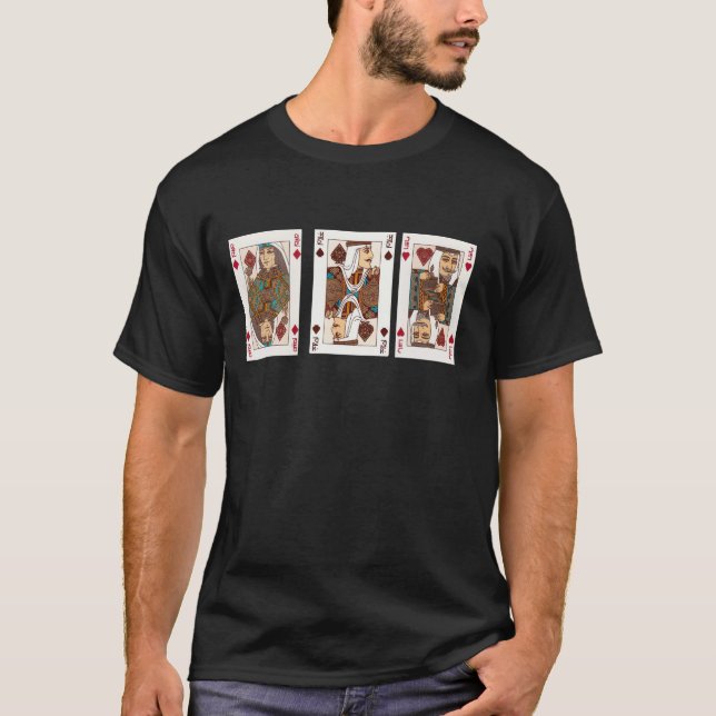 Kartenspiel mit Saudi-Arabien für Shirt (Vorderseite)