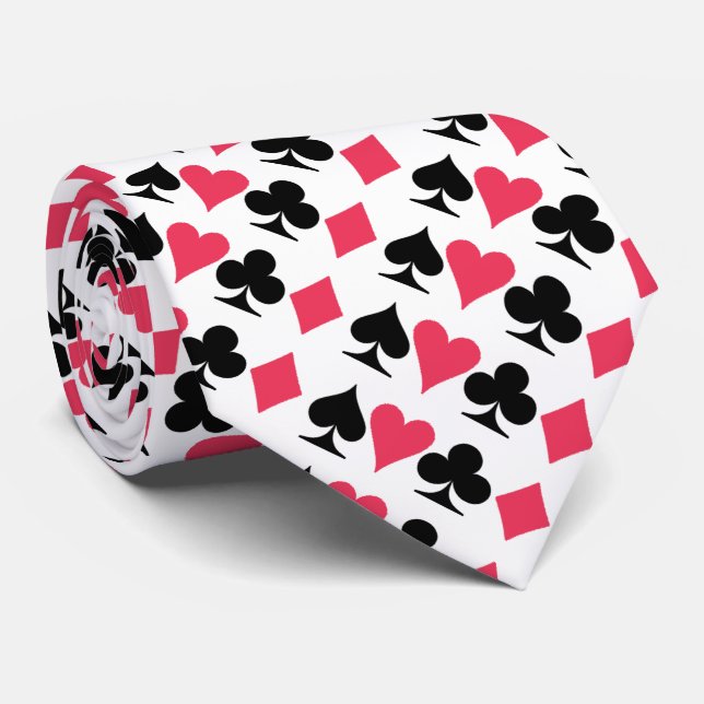 Kartenspiel Novelty Neck Tie Krawatte (Gerollt)