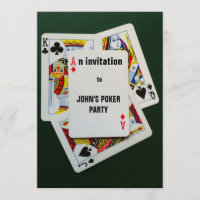 Kartenspiel Poker Party Einladung