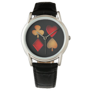 Kartenspiel-Symbole Armbanduhr