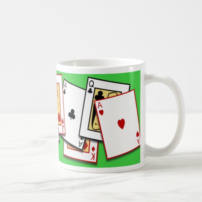 Kartenspiel-Tasse Kaffeetasse (Rechts)