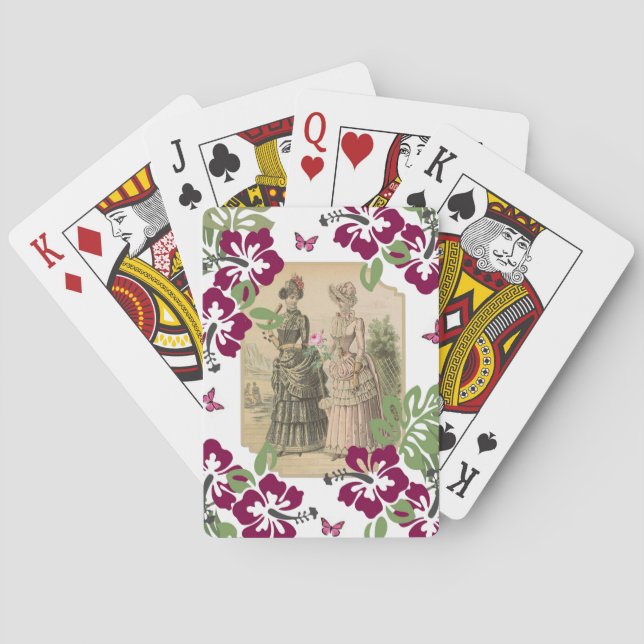 Kartenspiel Viktorianische Frauen Spielkarten (Rückseite)