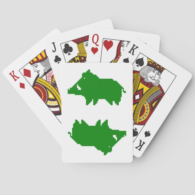 Kartenspiel - Wildschwein Spielkarten (Rückseite)