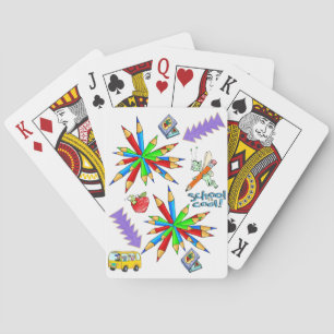 Kartenspiel Zurück zur Schule ist Cool Spielkarten