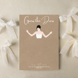 Kartenspiele Raten Sie die Kleiderkarte Einladung