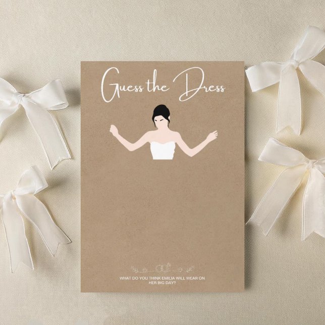 Kartenspiele Raten Sie die Kleiderkarte Einladung (Von Creator hochgeladen)