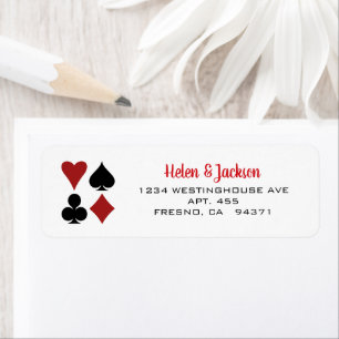 Kartenspielen Anzug Schwarz-weiß Las Vegas Wedding