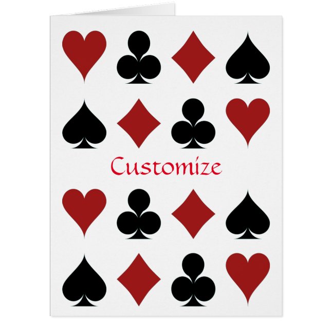 Kartenspielen Anzug Thunder_Cove Grußkarte (Vorderseite)
