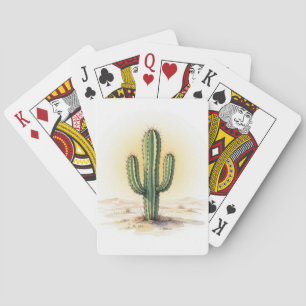 Kartenspielen Aquarellkaktus Spielkarten