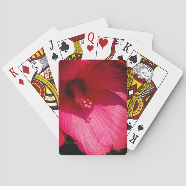 Kartenspielen Blume Rosa Nah-up-Foto Spielkarten (Rückseite)