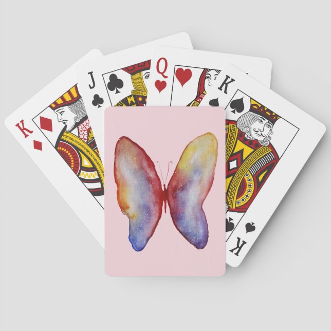 Kartenspielen Butterfly Zeichnend Spielkarten (Rückseite)