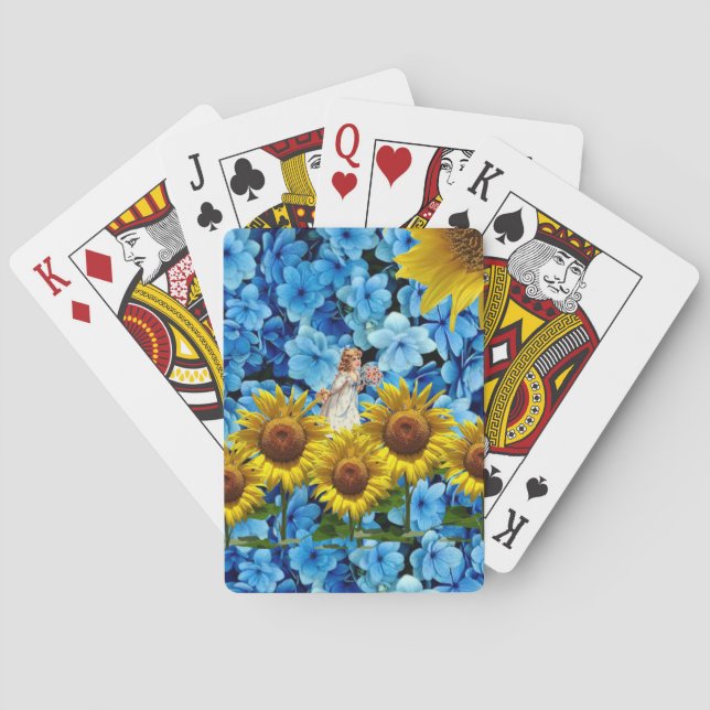 Kartenspielen - Floral Sunshine Spielkarten (Rückseite)