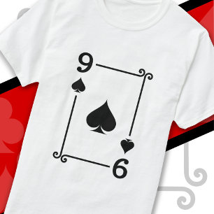 Kartenspielen Kostüm 9 Spades-Karte T-Shirt