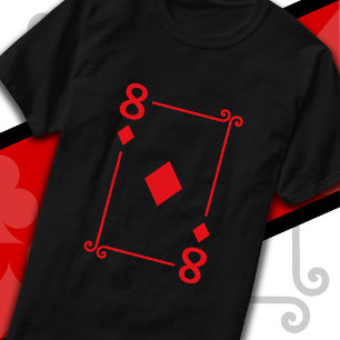 Kartenspielen Kostümkarte 8 Diamanten T-Shirt