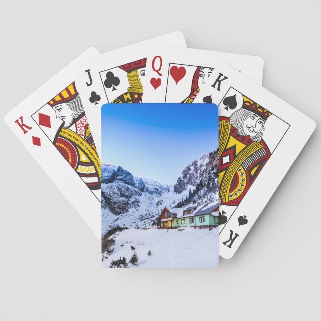 Kartenspielen, Malaiest, Bucegi Spielkarten (Rückseite)