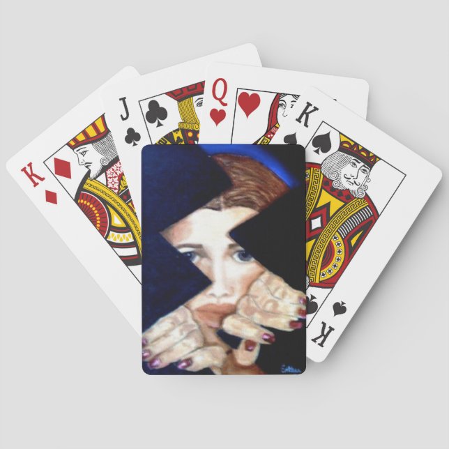 Kartenspielen mit Kunst von Esther Levy Spielkarten (Rückseite)
