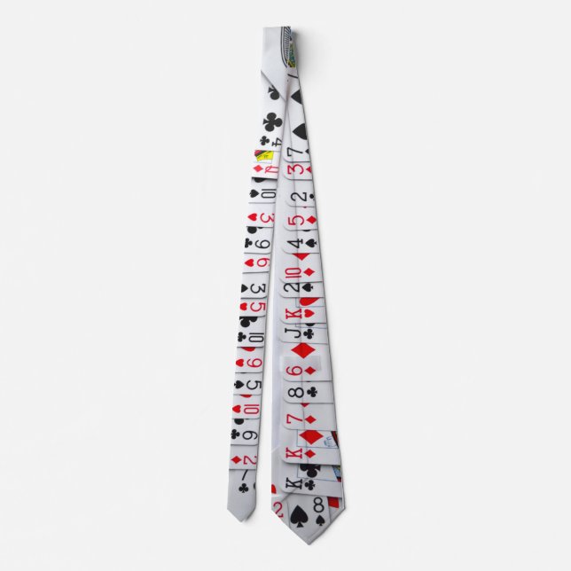 Kartenspielen Necktie Krawatte (Rückseite)