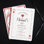 Kartenspielen Poker Night Casino 50. Geburtstag Einladung<br><div class="desc">Machen Sie sich mit unserer Einladung zum 50. Geburtstag auf das Party vorbereitet, wie es die rauschenden 20er Jahre sind! Diese Einladung ist der perfekte Weg, um Ihre Gäste zu einer lustigen und aufregenden Nacht einzuladen, mit einer großartigen Gatsby-inspiriert Atmosphäre und dem ganzen Glanz und Glamour von Las Vegas. Egal...</div>