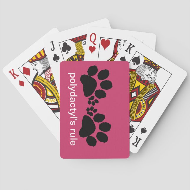Kartenspielen - Polydaktylregel Spielkarten (Rückseite)