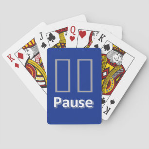 Kartenspielen während Blue Pause Spielkarten